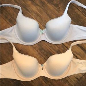 SALE 2 Victoria’s Secret Bra Bundle 34D Blue Tan